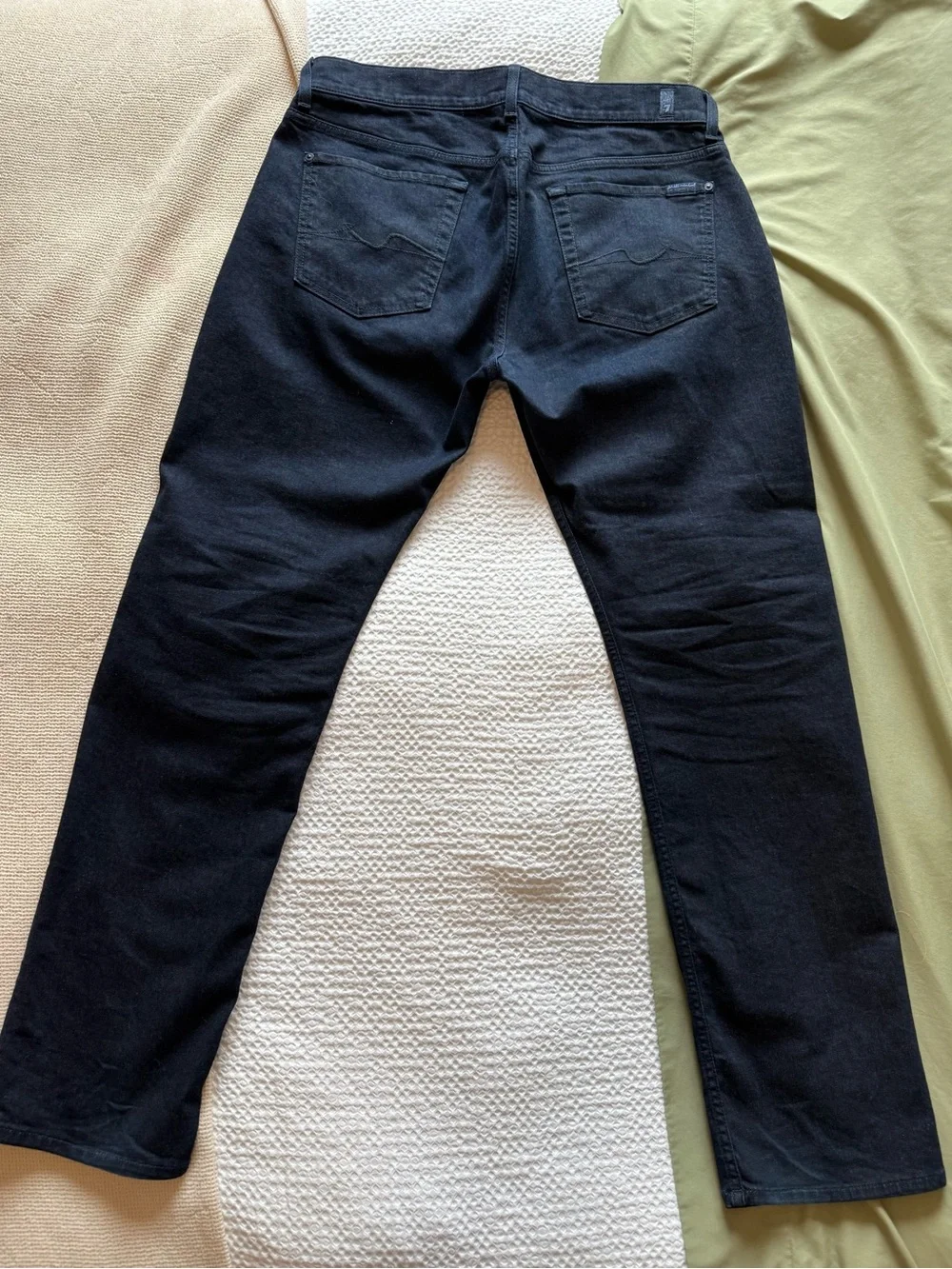 7 for All Mankind | The Straight Dark Wash Men’s Jeans 34x32